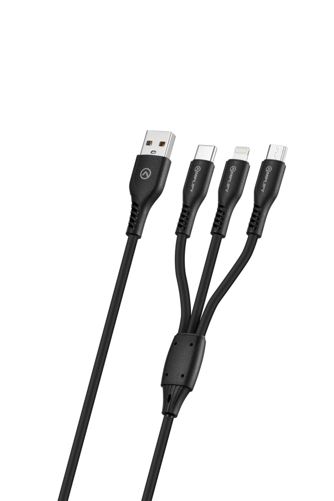 CoreCharge Series 1,2m 3-in-1 Cable - Black