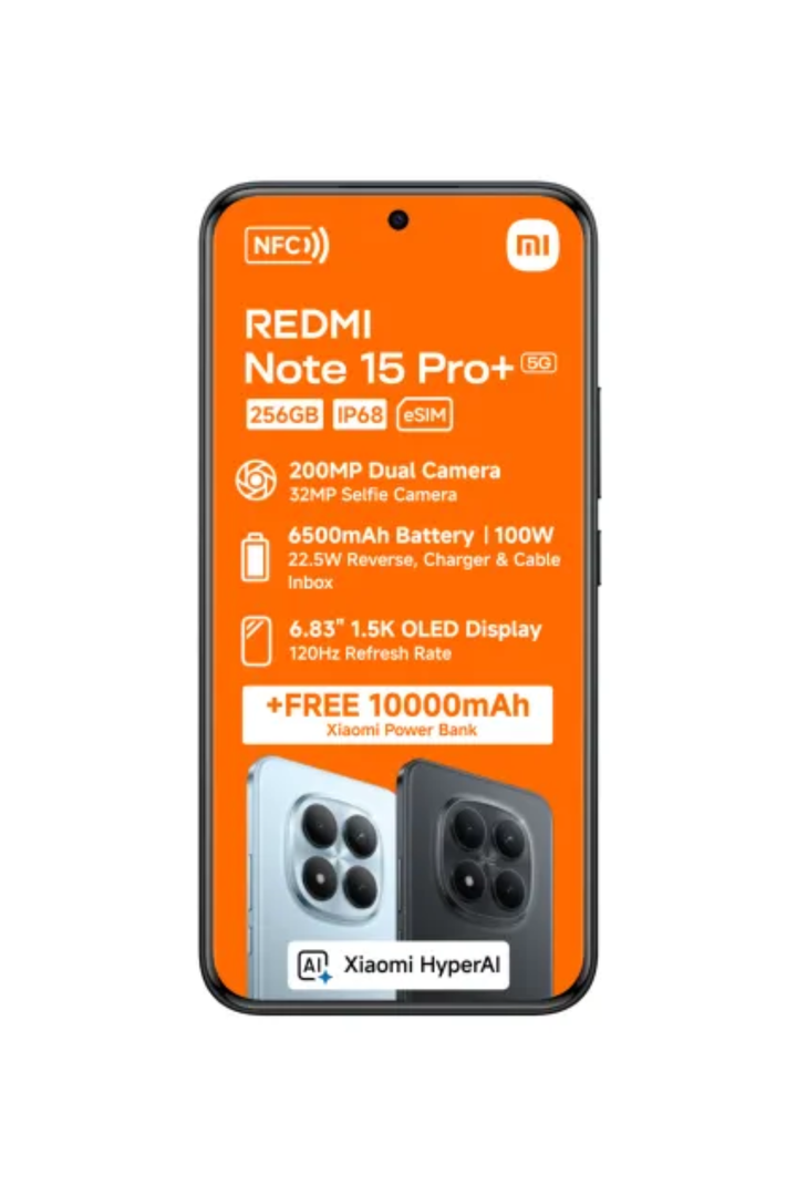 Redmi Note 15Pro+ 5G Dual Sim Cellphone - Black