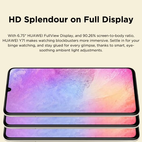 Nova Y71 128GB Dual Sim Black Cellphone