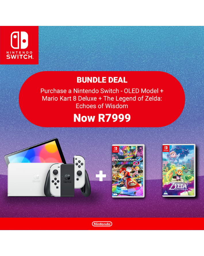 Nintendo Switch OLED Bundle + 2 Free Games