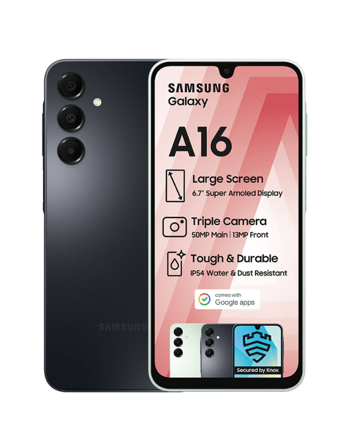 Galaxy A16 Dual Sim Cellphone - Black – Edgars