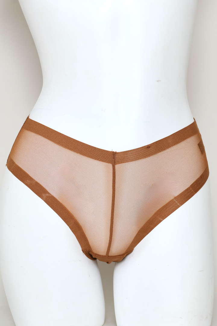 2 Pack Brief Panties - Mocha/Black