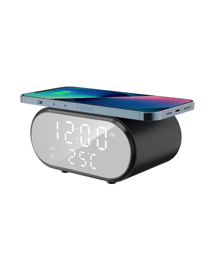 15w Hybrid Wireless Charger Clock Stand