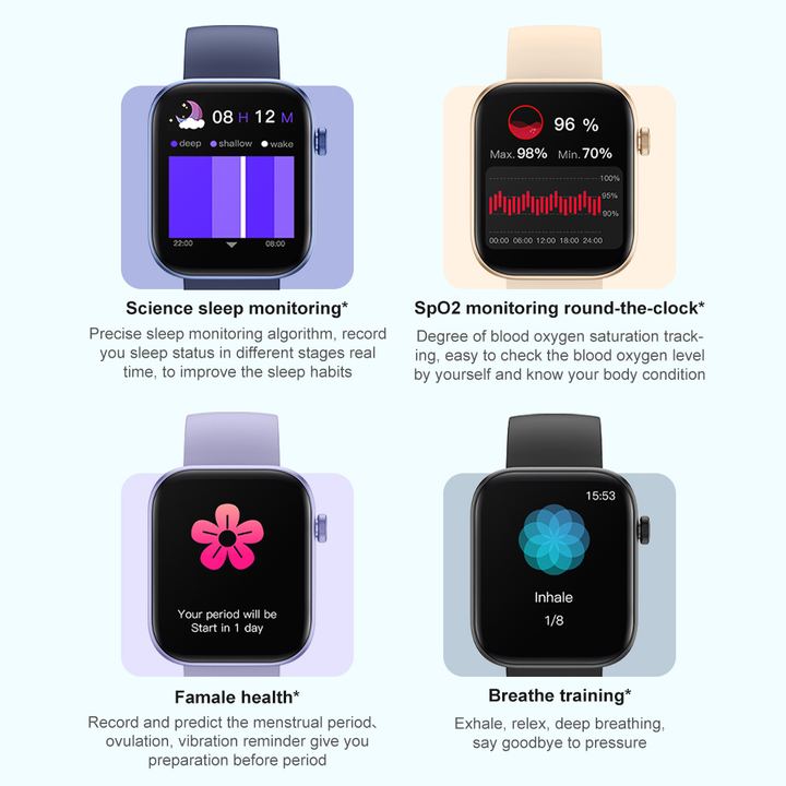 P71 1.9'' DISPLAY Smart Watch - Blue