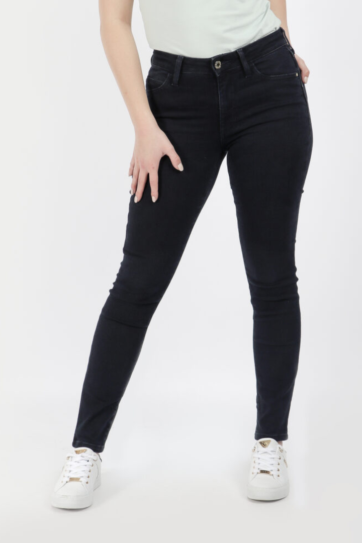 Curve Mid Rise Denim - Dark Wash