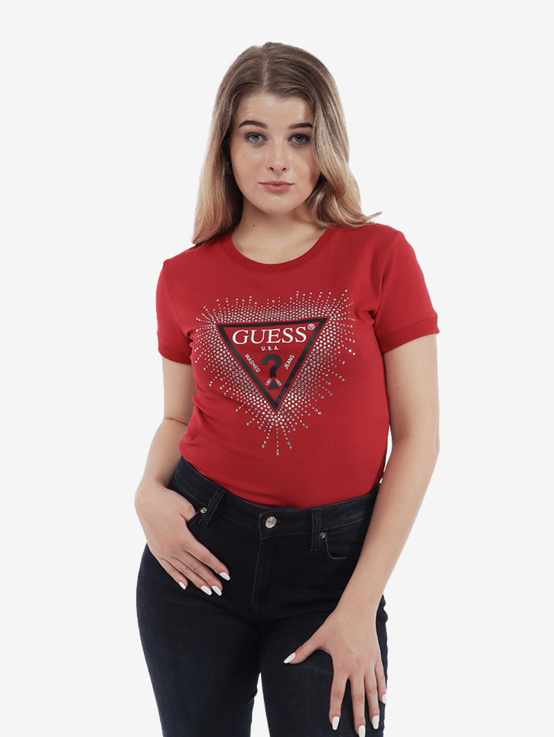 Short Sleeve Star Triangle Tee - Red