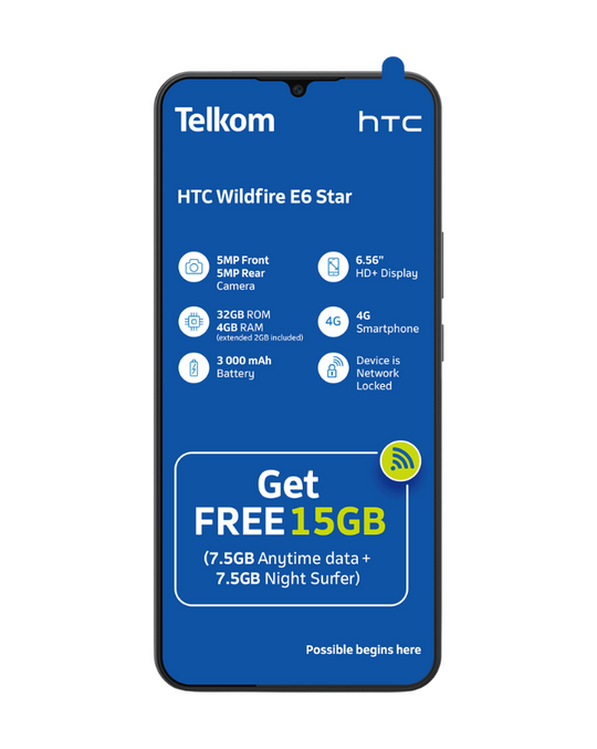 Wildfire E6 Star Dual Sim Cellphone Grey – Edgars