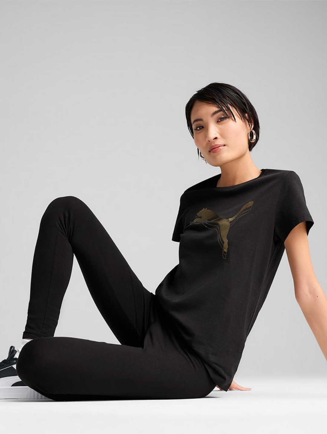 Essential Metallic Tee - Black