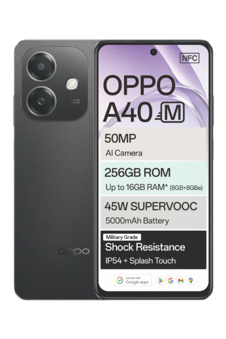 A40M Dual Sim Black Cellphone