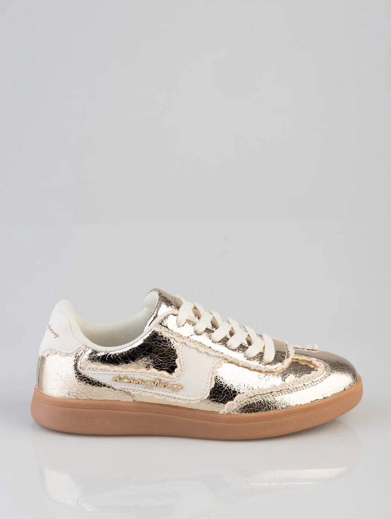Mylie Textured Sneaker - Gold