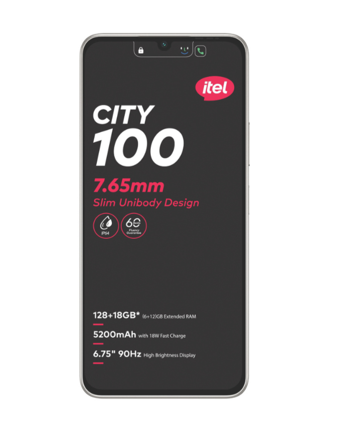 City 100 Dual Sim Cellphone - Titanium
