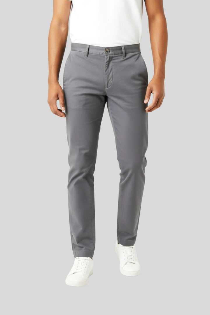 Turin Tailored Chino - Charcoal