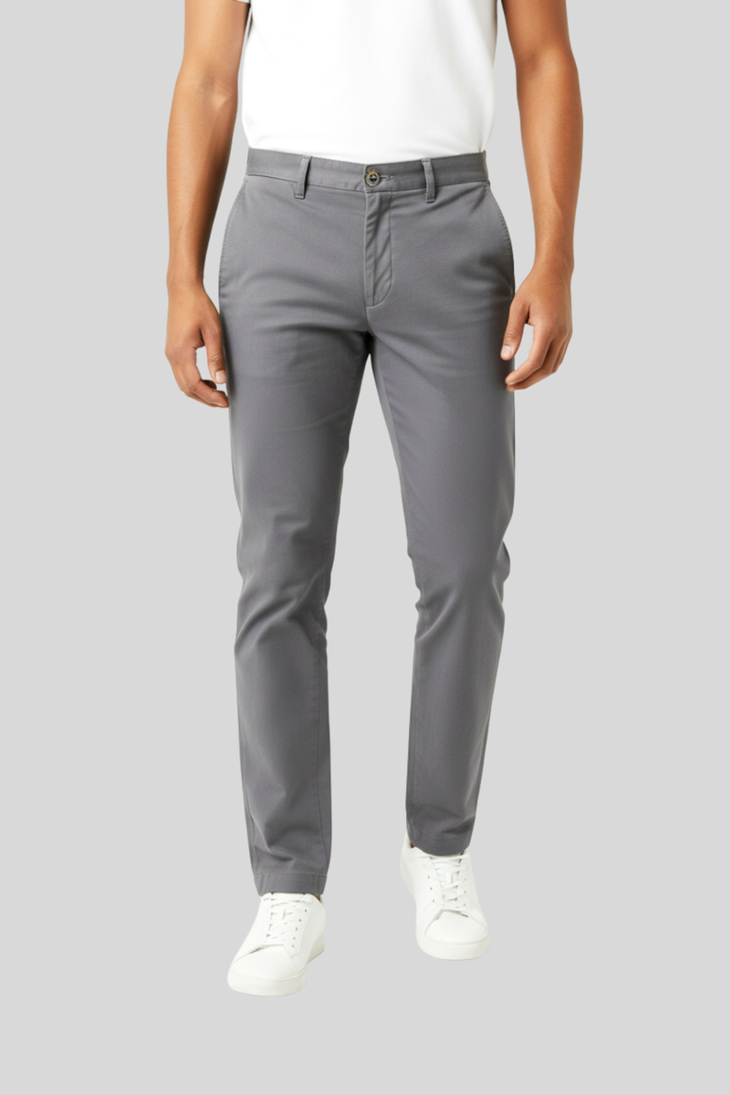Turin Tailored Chino - Charcoal