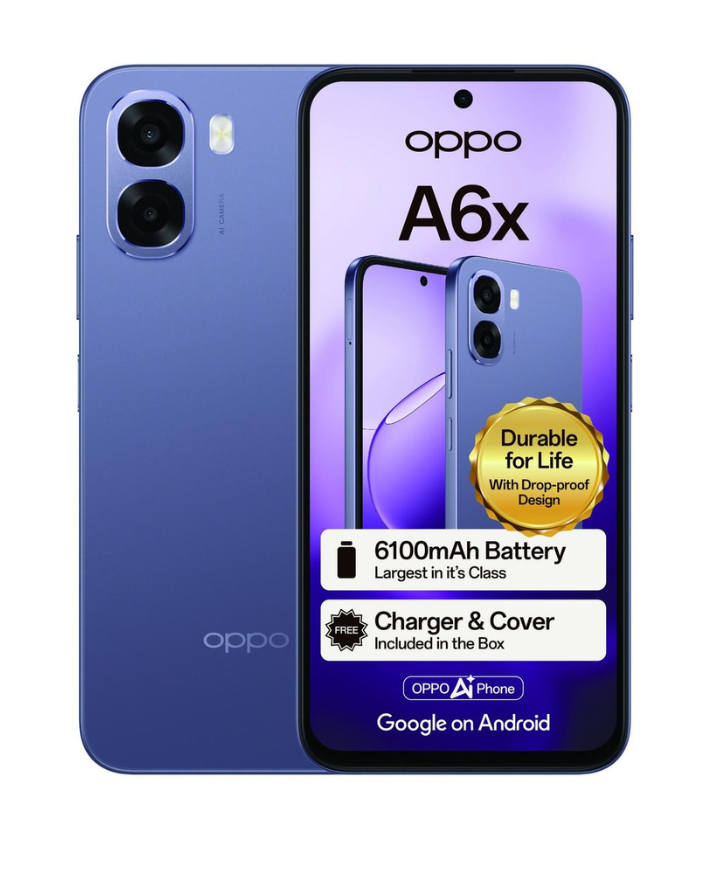 A6x 4GB/64GB Dual Sim Cellphone - Purple - Box Deal