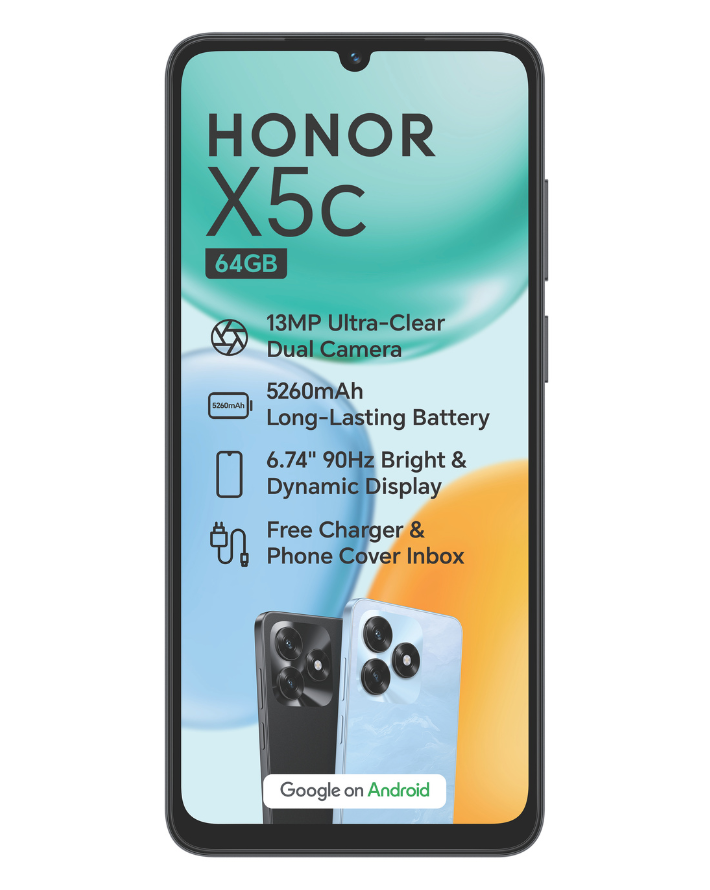 X5C 4G +64GB  Dual Sim Cellphone - Blue