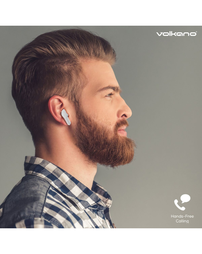 Volkano Crystalline Series  Earphones - White