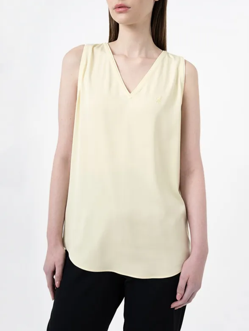 Isla V-Neck Blouse - Yellow