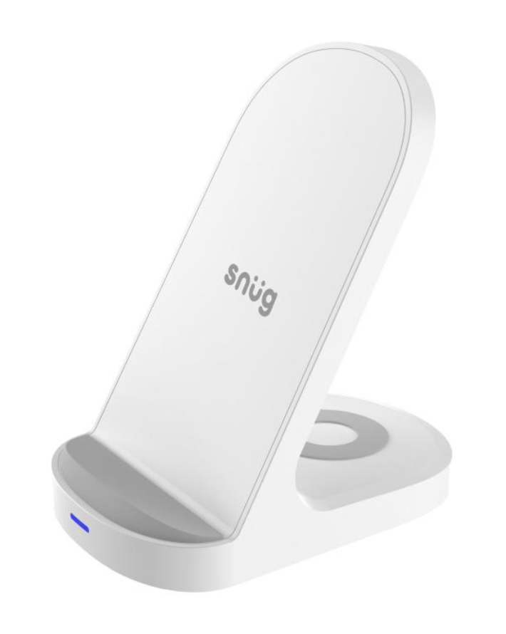 2-in-1 Wireless Charger Stand 15w Hybrid White