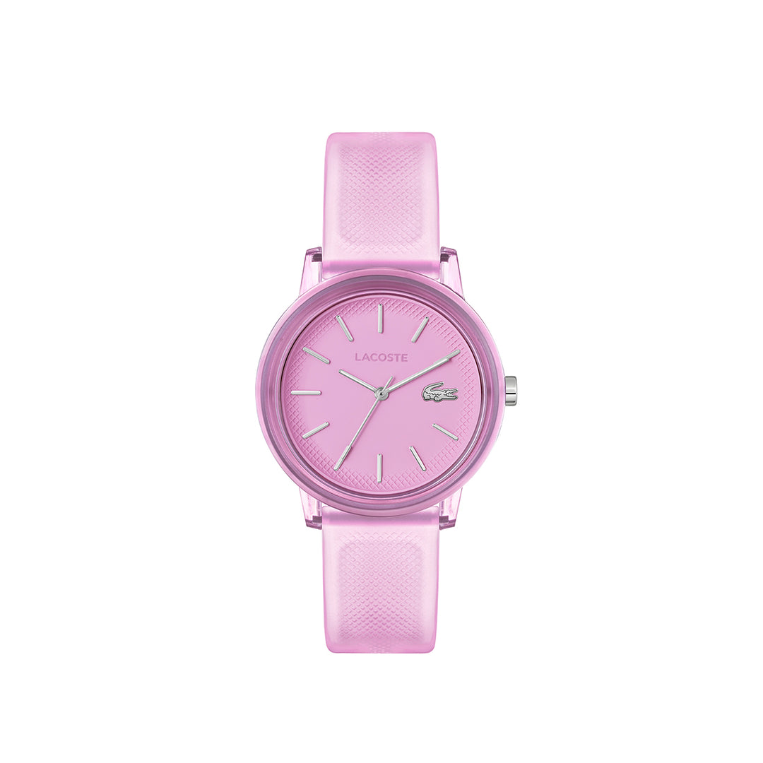 36mm Transparent Pink Case & Pink Dial Watch