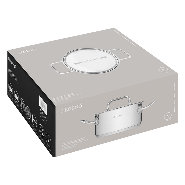 Legend Professional Chef Stainless Steel 18cm/ 2lt Casserole