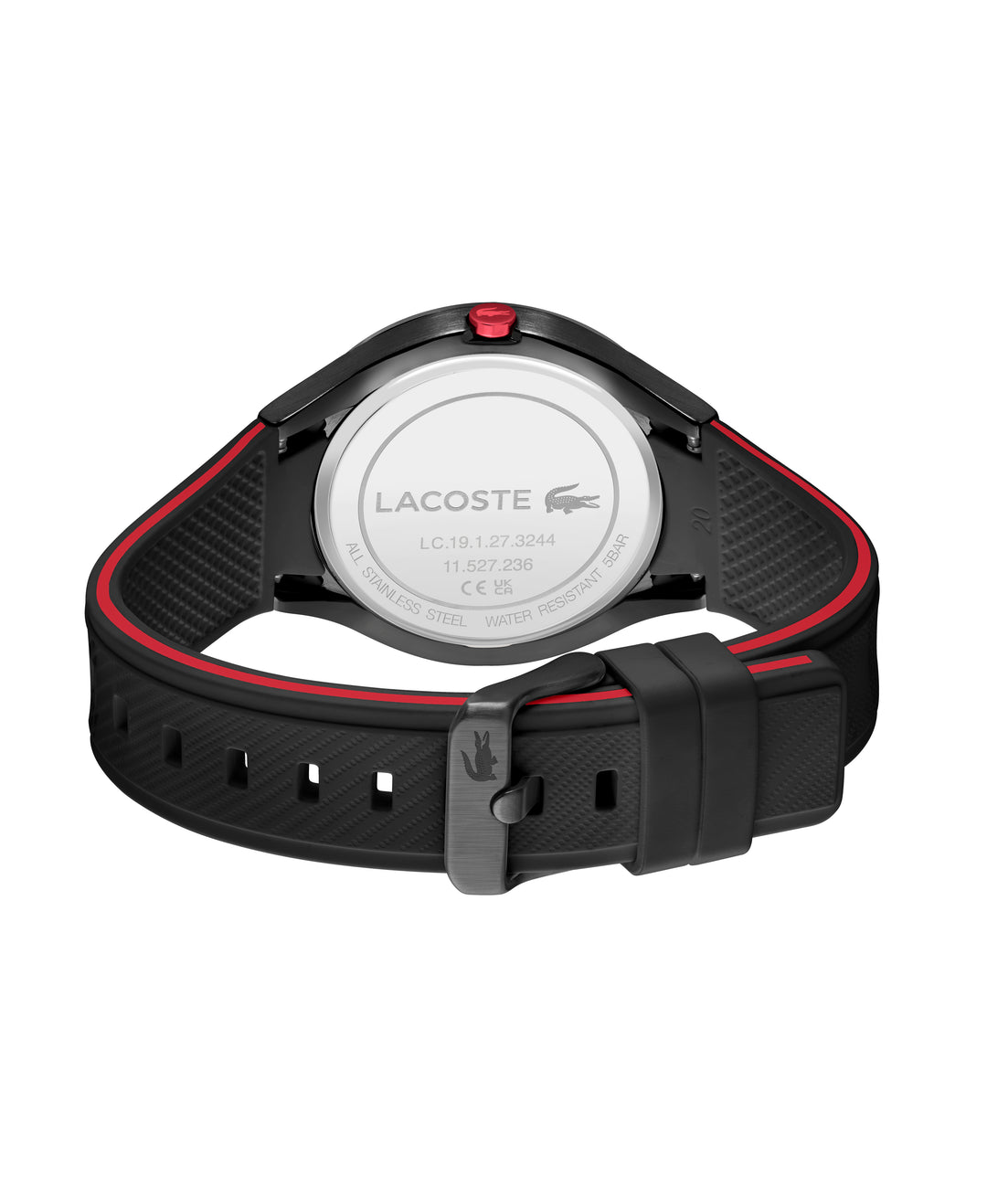 Ollie Black Stainless Steel Case & Dial With Silicone Strap