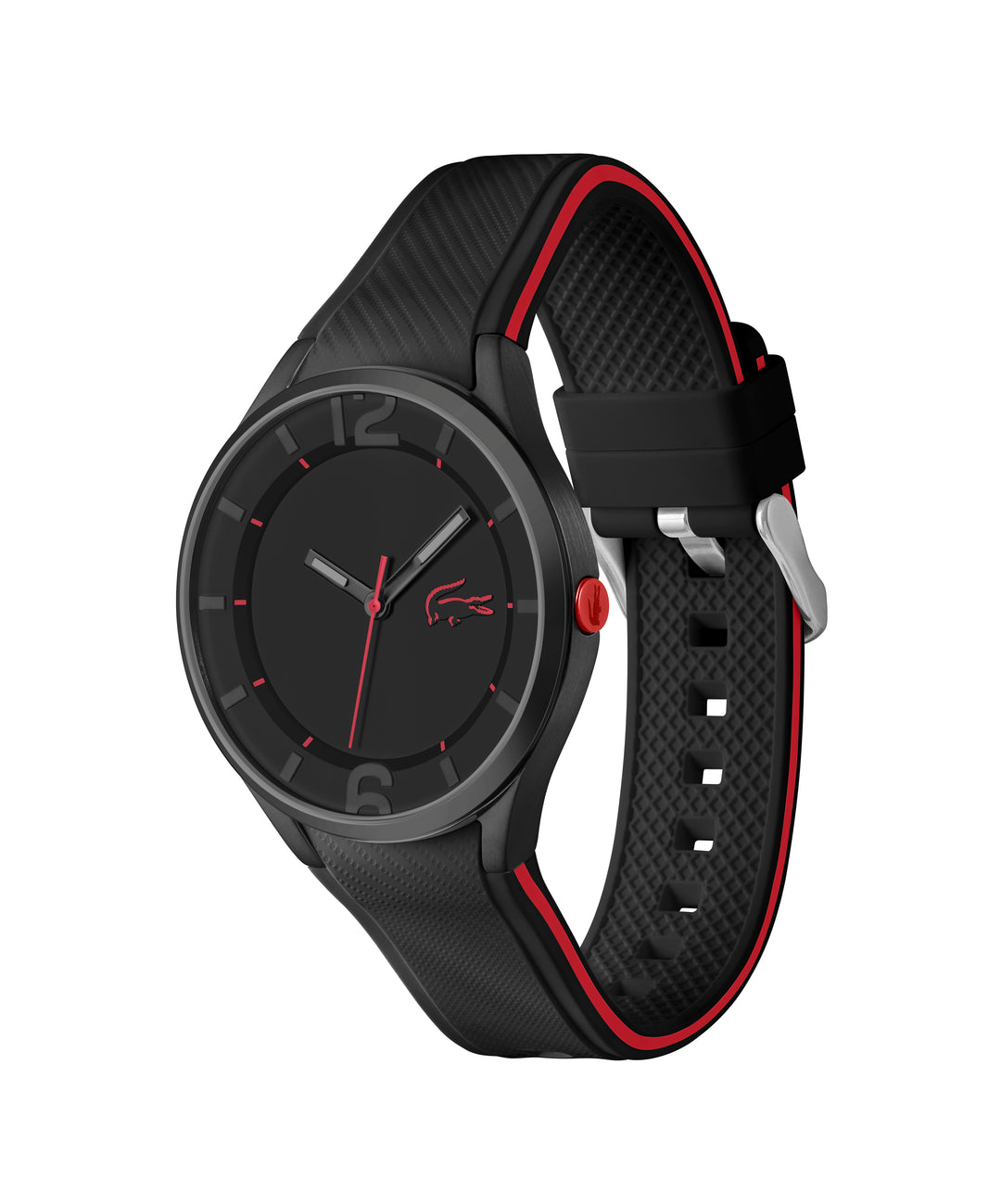 Ollie Black Stainless Steel Case & Dial With Silicone Strap