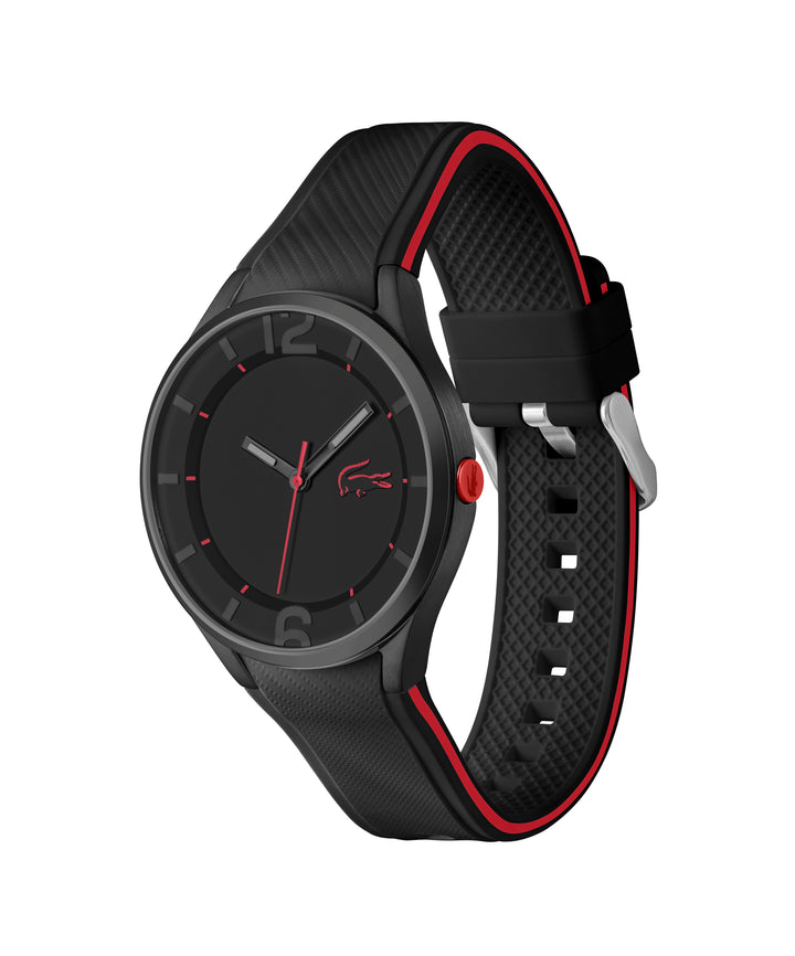 Ollie Black Stainless Steel Case & Dial With Silicone Strap