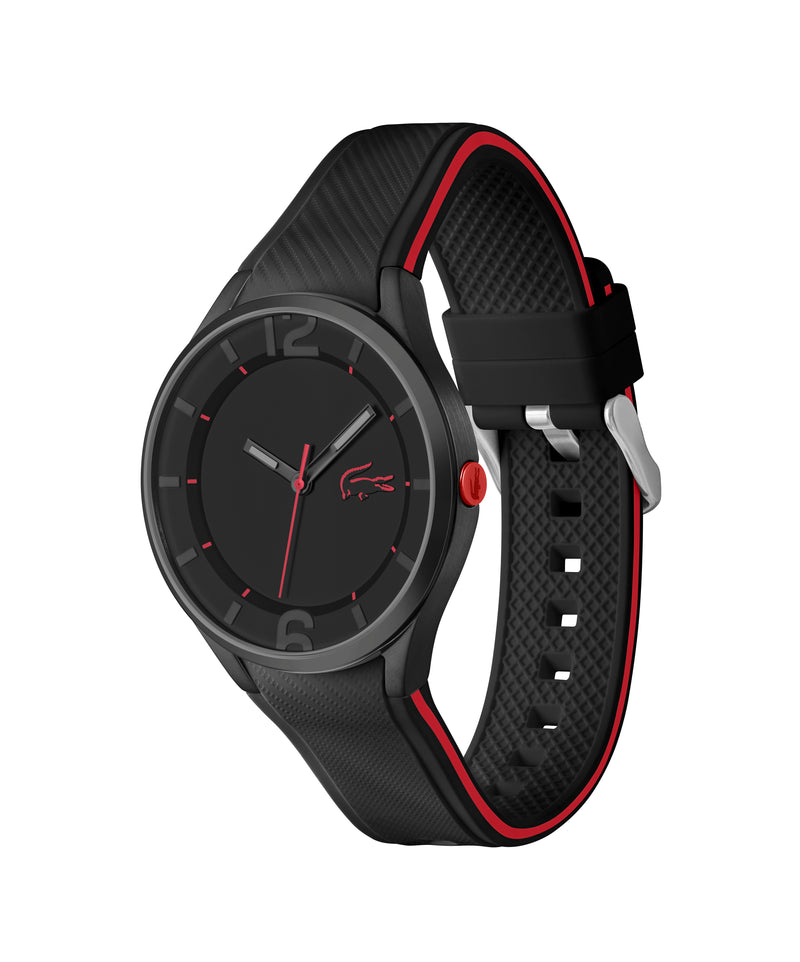 Ollie Black Stainless Steel Case & Dial With Silicone Strap