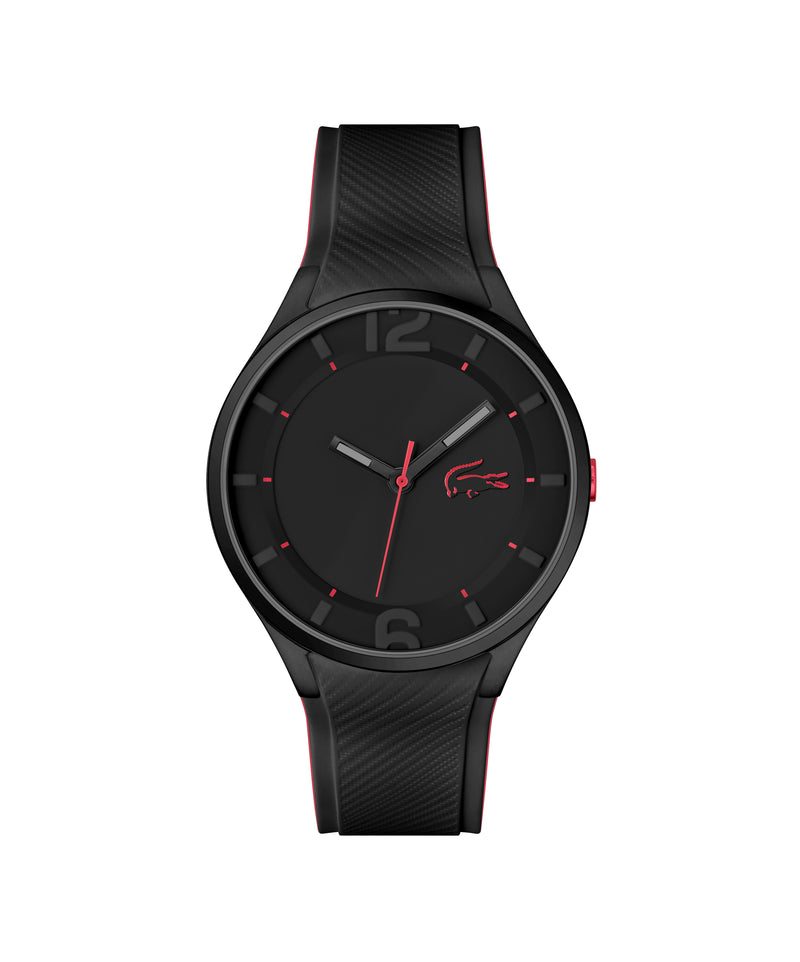 Ollie Black Stainless Steel Case & Dial With Silicone Strap