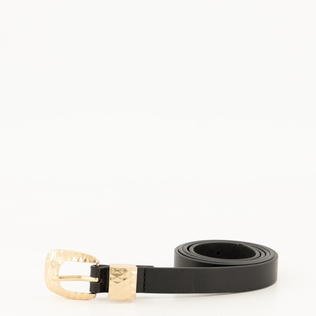 Ladies Laser Cut Belt 2 Pack- Black/Brown