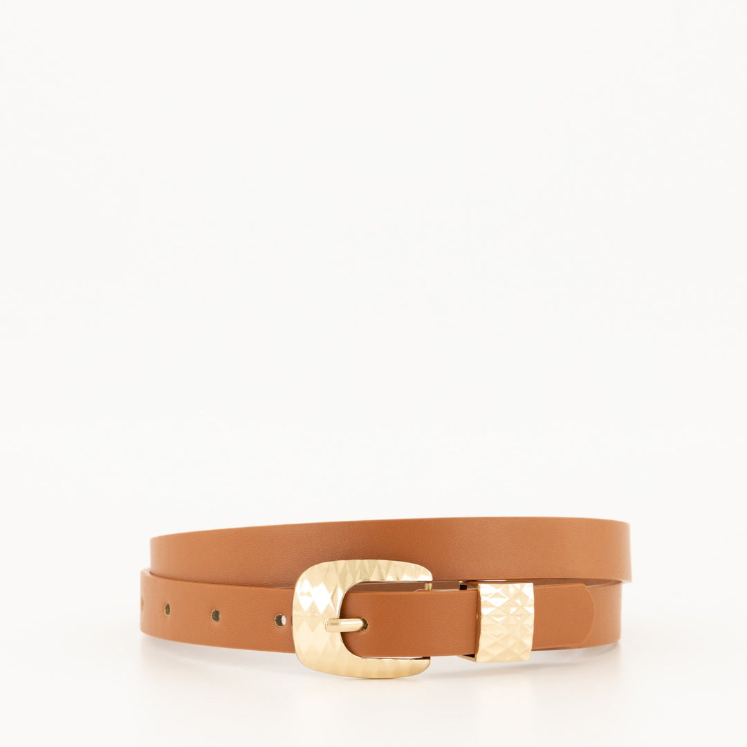 Ladies Laser Cut Belt 2 Pack- Black/Brown