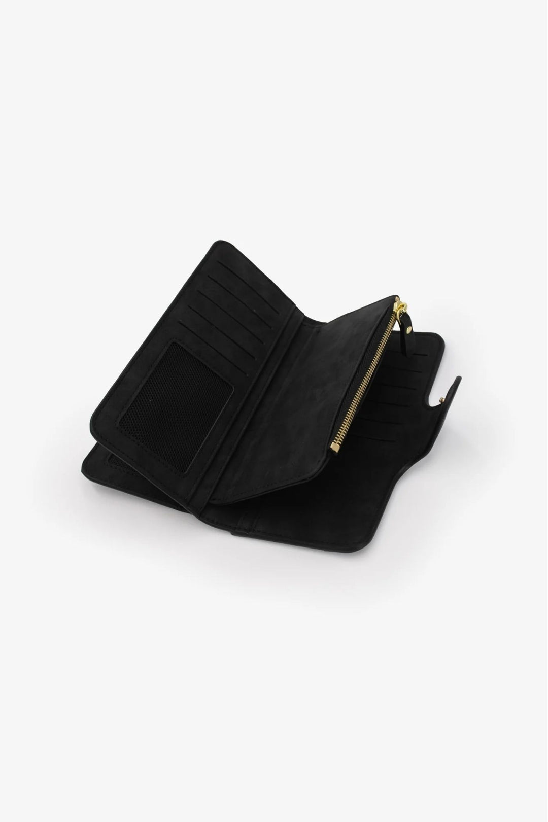 Large Bi Fold Wallet - Black