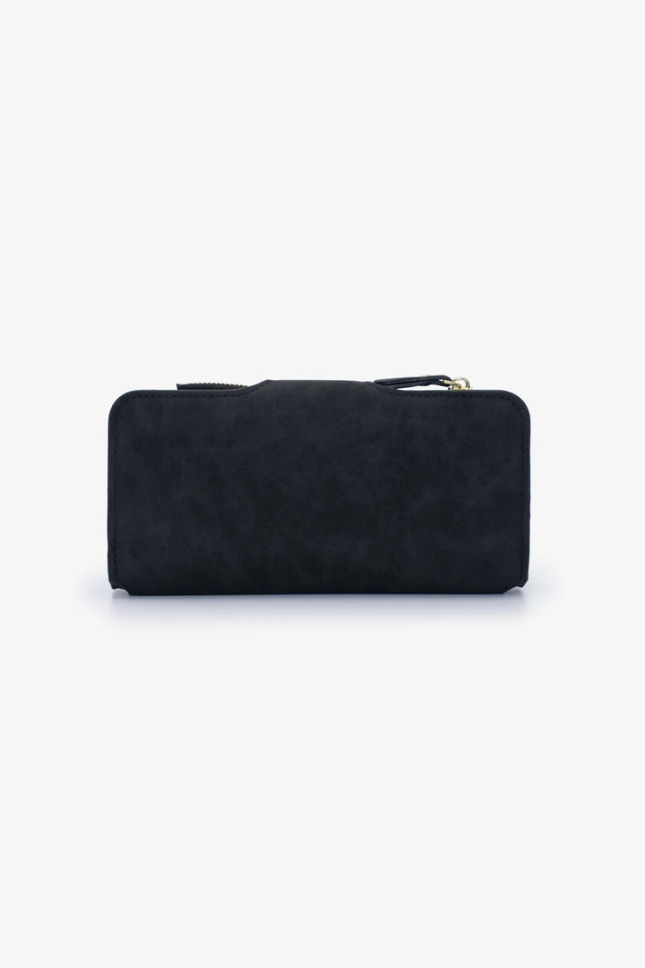 Large Bi Fold Wallet - Black