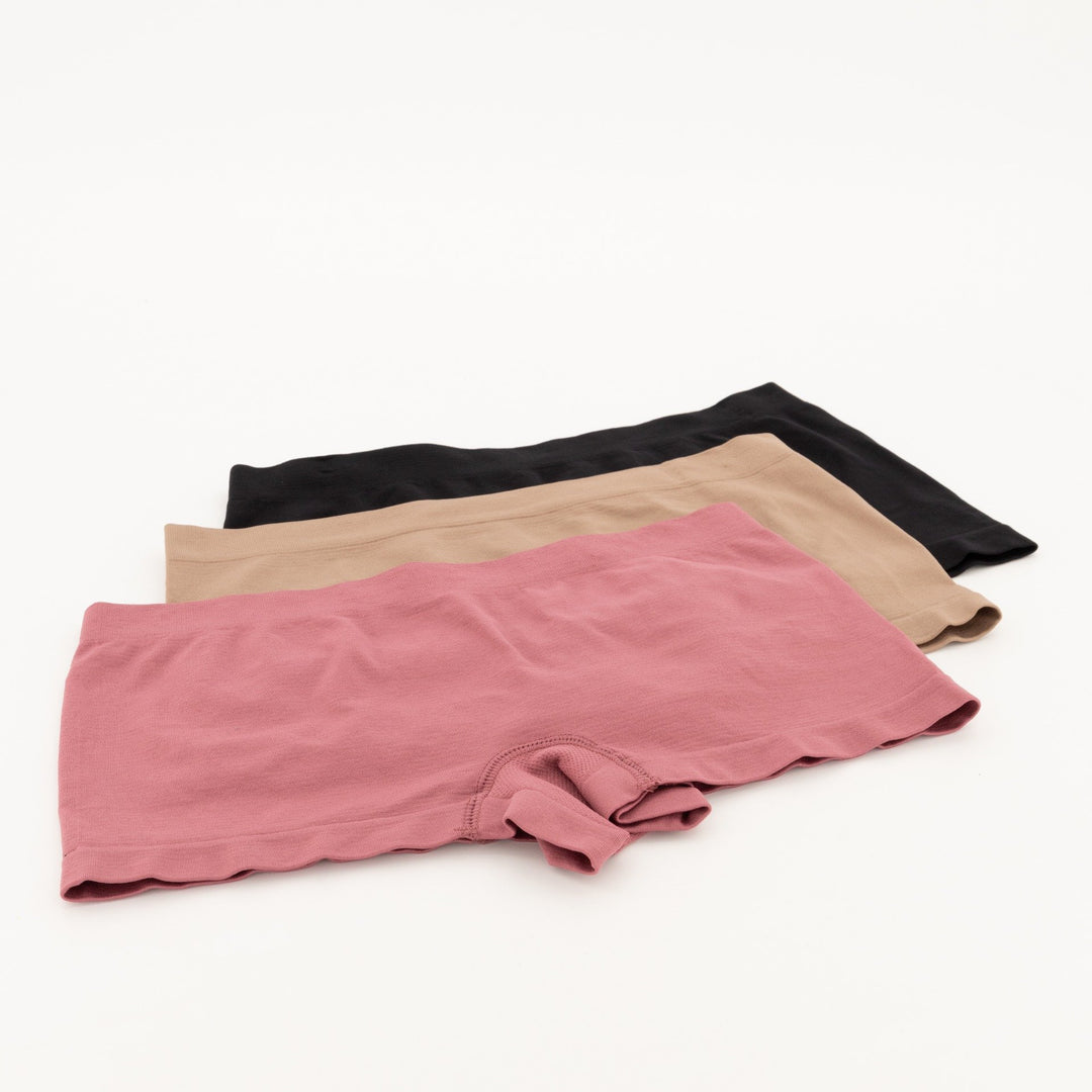 Ladies 3pc Boyleg Panties - Pink