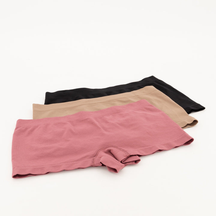 Ladies 3pc Boyleg Panties - Pink