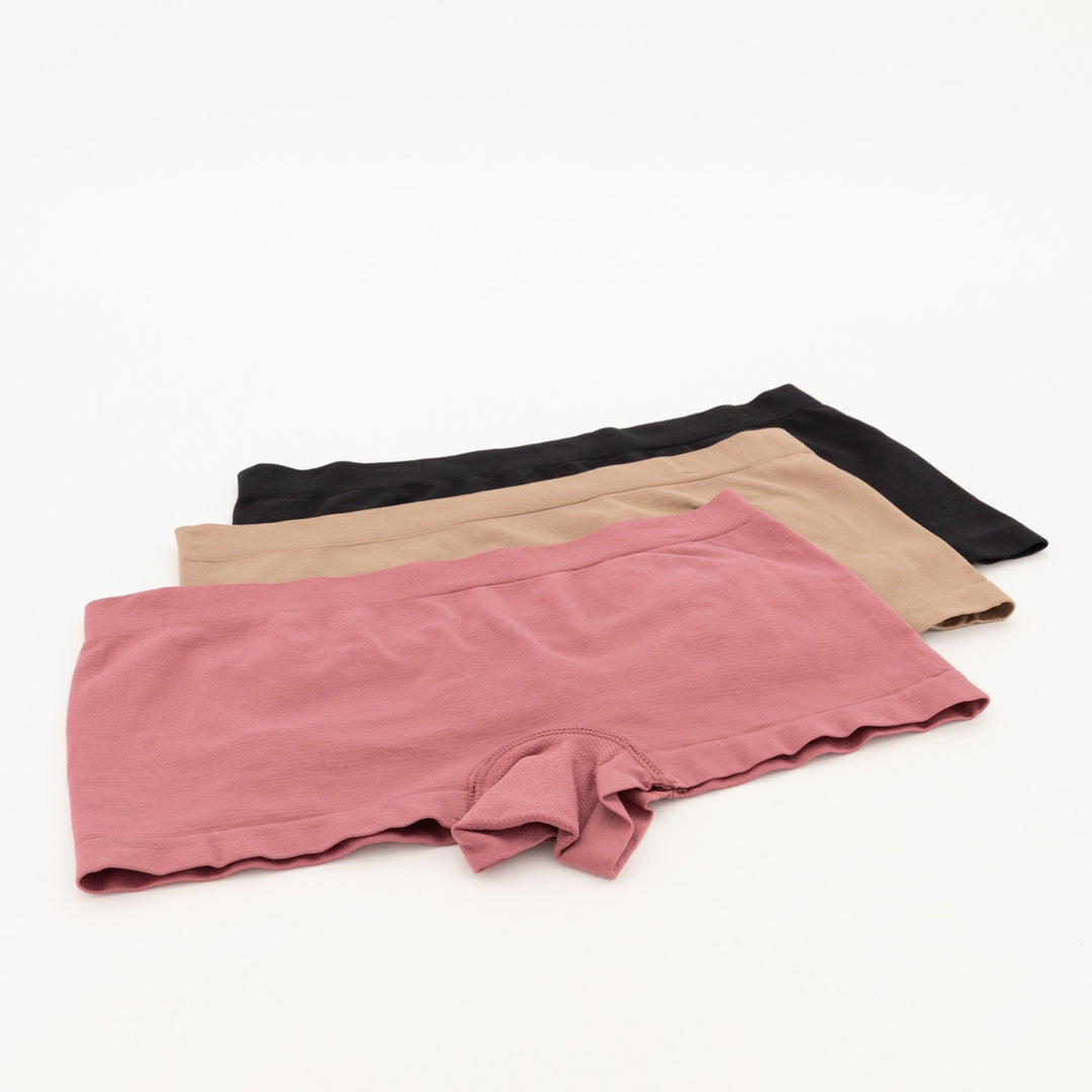 Ladies 3pc Boyleg Panties - Pink