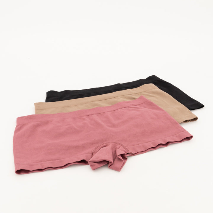 Ladies 3pc Boyleg Panties - Pink