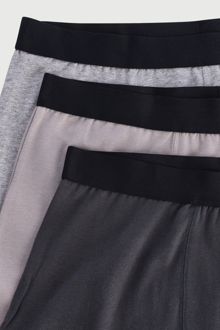 Men's 3 Pack Trunks - Grey
