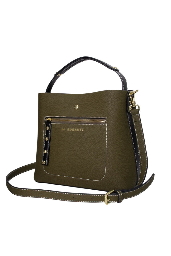 Elexi-Zip Front Bag - Olive