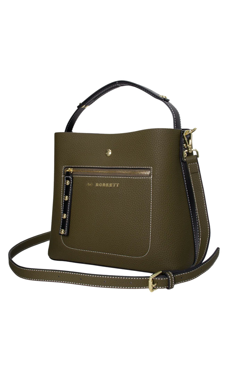 Elexi-Zip Front Bag - Olive