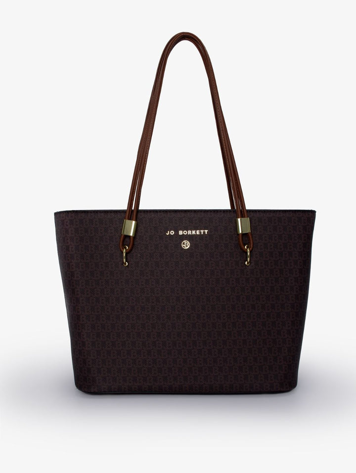 Kira Logo Shopper Bag - Brown