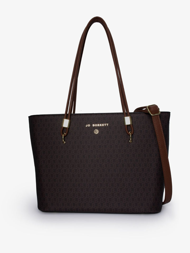 Kira Logo Shopper Bag - Brown