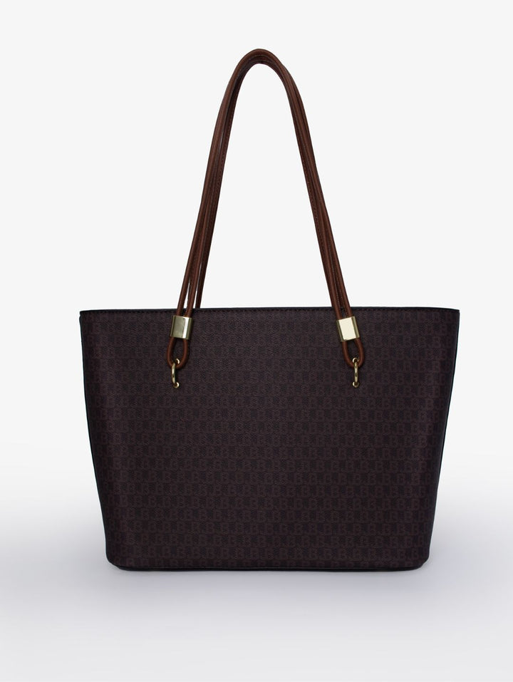 Kira Logo Shopper Bag - Brown