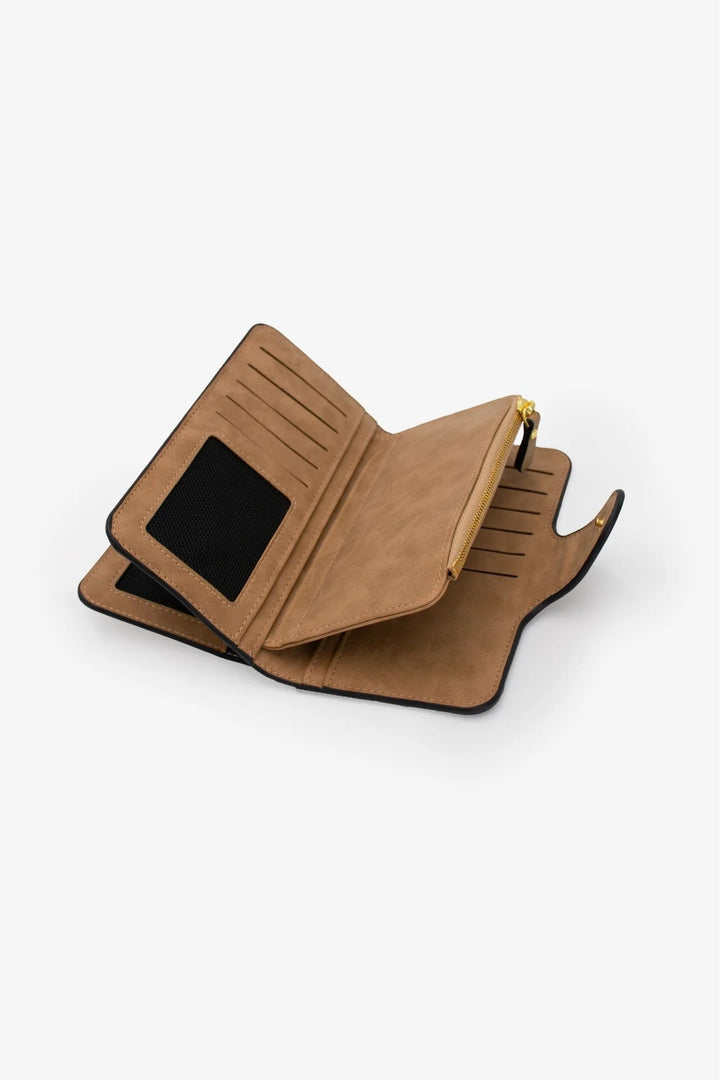 Large Bi-Fold Wallet - Tan