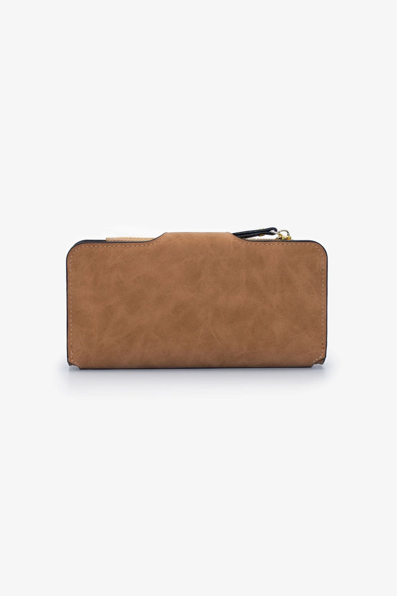 Large Bi-Fold Wallet - Tan