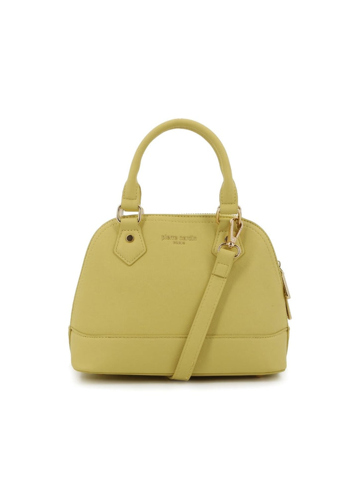 Mini Structured Satchel Bag - Light Yellow
