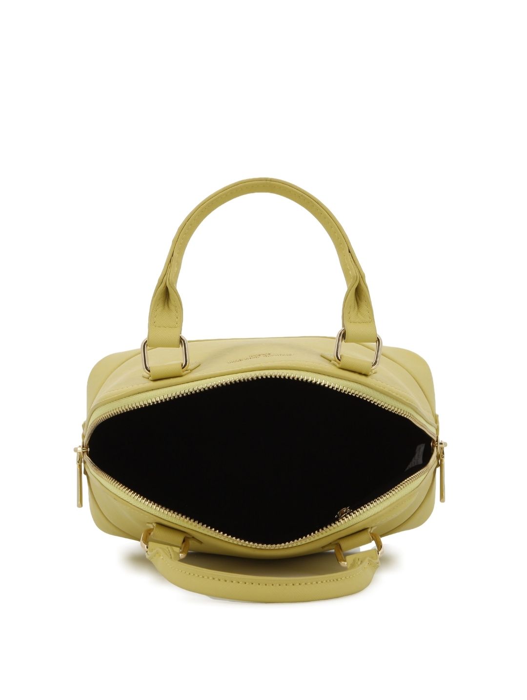 Mini Structured Satchel Bag - Light Yellow