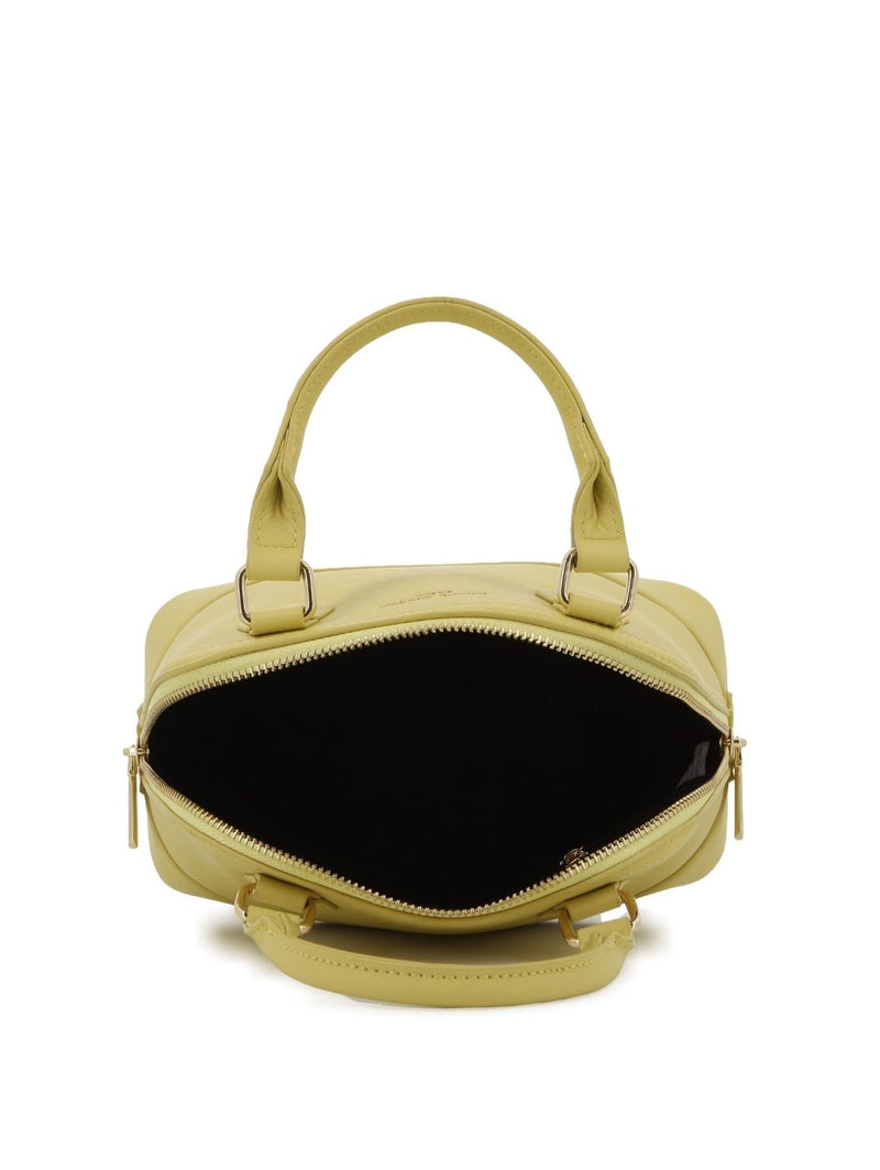 Mini Structured Satchel Bag - Light Yellow