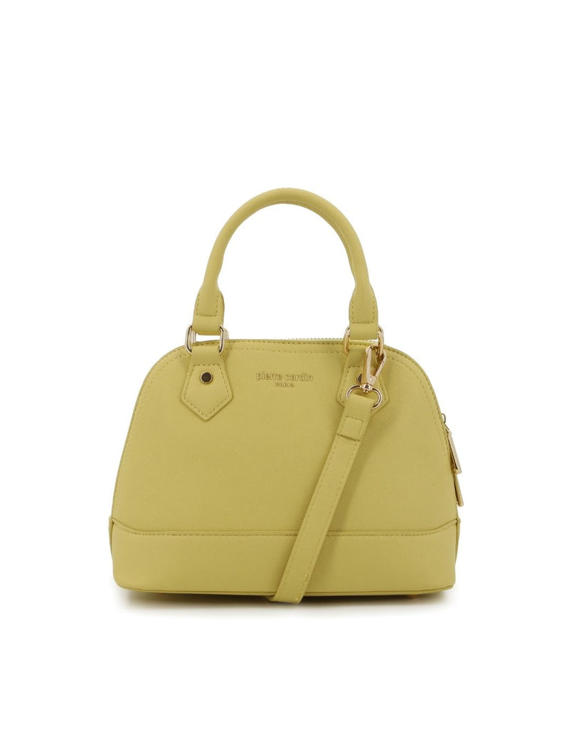 Mini Structured Satchel Bag - Light Yellow