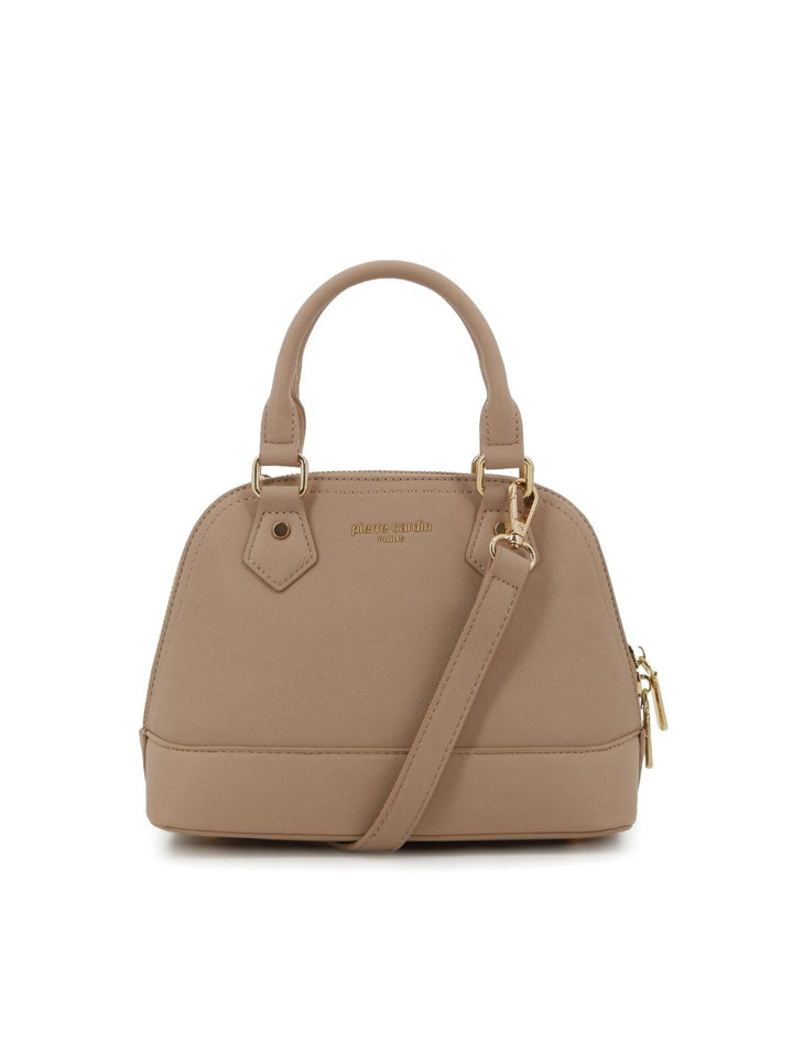Mini Structured Satchel Bag - Taupe
